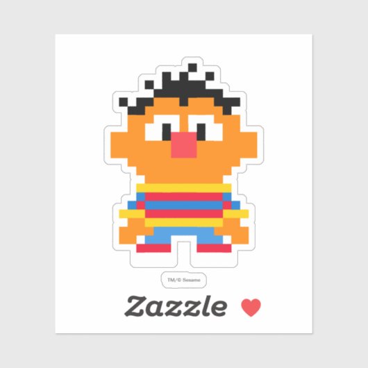 Ernie Pixel Art Sticker (Vel)