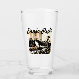 ERNIE PYLE BIERGlas LIGGENDE Glas