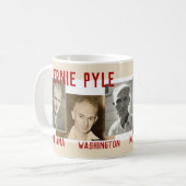 Ernie Pyle koffiemok Indiana WOII (Voorkant links)