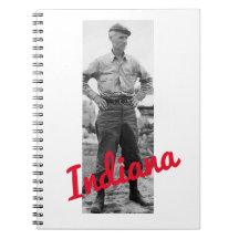 ERNIE PYLE SPIRAAL NOTEBOOK INDIANA