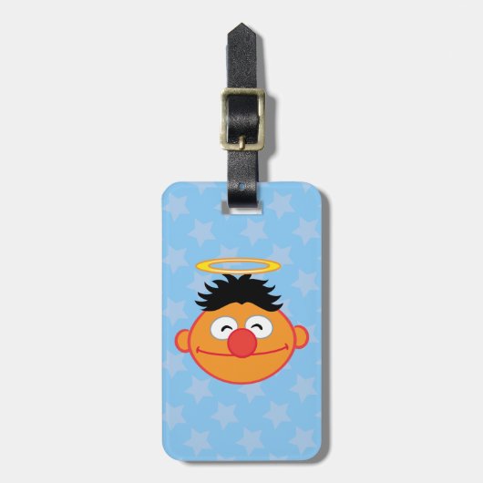 Ernie Smiling Face met Halo Bagagelabel (Voorkant verticaal)