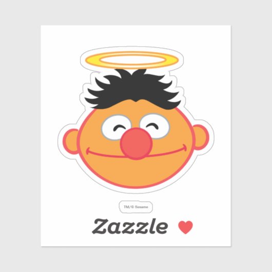 Ernie Smiling Face met Halo Sticker (Vel)