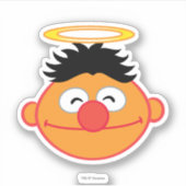 Ernie Smiling Face met Halo Sticker (Voorkant)