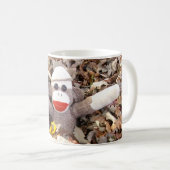 Ernie the Sock Monkey Autumn Leaves Mok (Voorkant rechts)