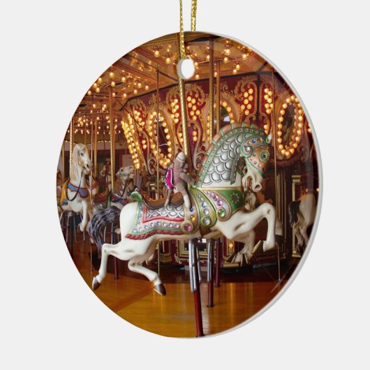 Ernie the Sock Monkey Carousel Round Ornament (Links)