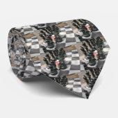 Ernie the Sock Monkey Chess Stropdas (Opgerold)