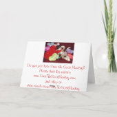 Ernie the Sock Monkey Hearts Valentine Card Feestdagen Kaart (Achterkant)