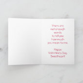 Ernie the Sock Monkey Love Valentine's Day Card Feestdagen Kaart (Binnen)