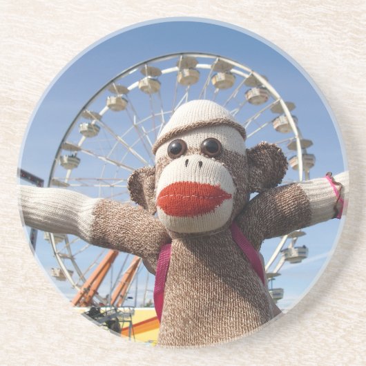 Ernie the Sock Monkey Onderzetter (Voorkant)