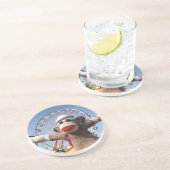 Ernie the Sock Monkey Onderzetter (Zijkant)