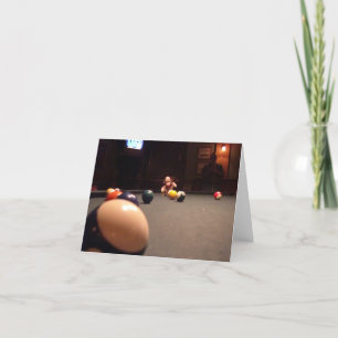 Ernie the Sock Monkey Pool Hall Note Card Kaart