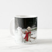 Ernie the Sock Monkey Winter Snow Fun Mok (Voorkant links)