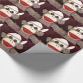 Ernie the Sock Monkey Wrapping Paper Cadeaupapier (Hoek)