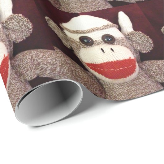 Ernie the Sock Monkey Wrapping Paper Cadeaupapier (Rol Hoek)