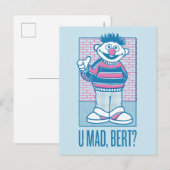 Ernie | U Mad, Bert? Briefkaart (Voorkant / Achterkant)