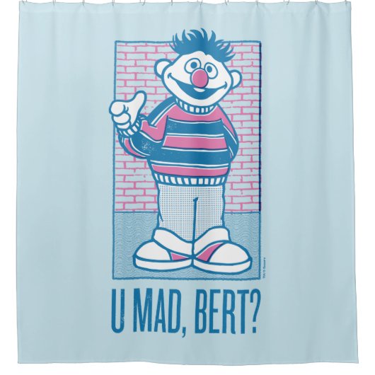 Ernie | U Mad, Bert? Douchegordijn (Voorkant)