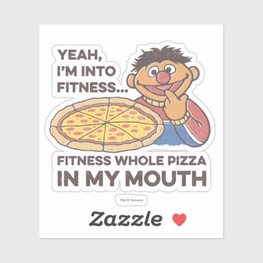 ErnieJa, ik ben in Fitness Sticker (Vel)