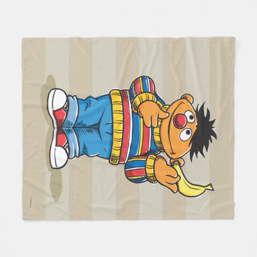 Ernie's Bananas Fleece Deken (Voorkant (Horizontaal))