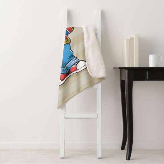 Ernie's Bananas Sherpa Deken (In situ)