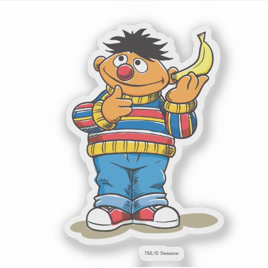 Ernie's Bananas Sticker (Voorkant)