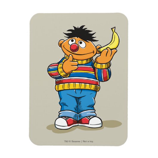 Ernie's Bananen Magneet (Verticaal)