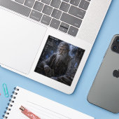 Ernst / Bibliothecaris / Oxford Bibliotheek Sticker (Laptop met iPhone)