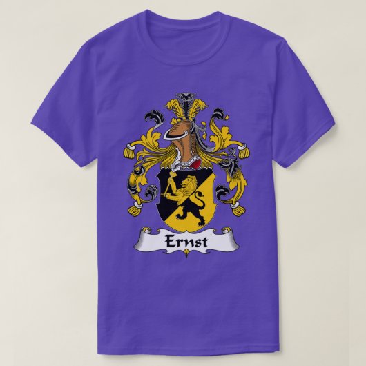 Ernst Coat of Arms Family Crest T-shirt (Design voorkant)