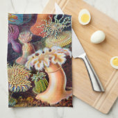 Ernst Haeckel Actiniaea zee anemone Theedoek (Quarter Fold)