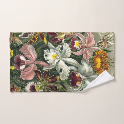Ernst Haeckel Art Print: Orchidae Oncidiums, tulpe Bad Handdoek (Handdoek)