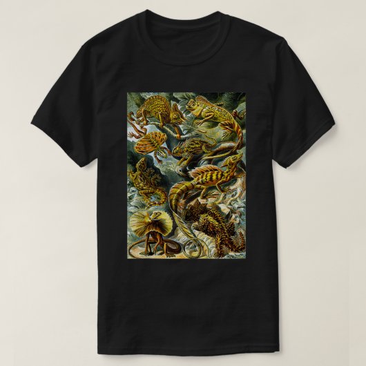 Ernst Haeckel Biologische Illustratie Liza T-shirt (Design voorkant)