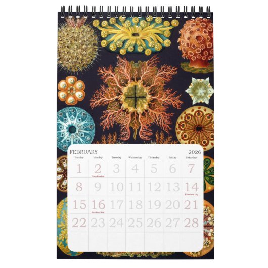 Ernst Haeckel, Biology, Botany, Science Ca Kalender (Feb 2026)