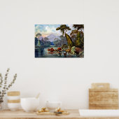 Ernst Haeckel Ceylon Jungle River Poster (Keuken)