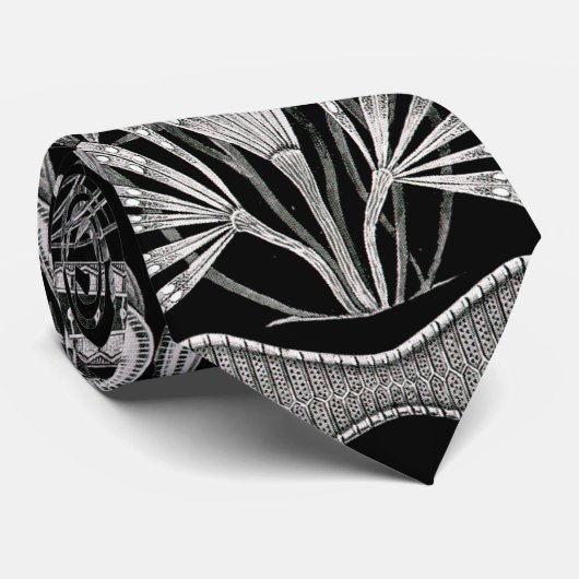 Ernst Haeckel Diatomea Stropdas (Opgerold)