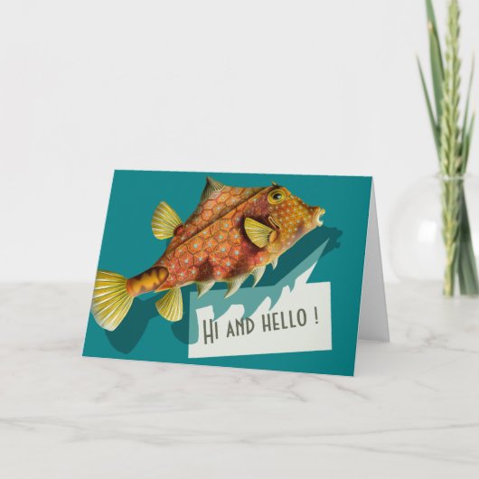 Ernst Haeckel Hi en hallo CC0512 Wenskaart Kaart (Voorkant)