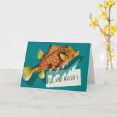 Ernst Haeckel Hi en hallo CC0512 Wenskaart Kaart (Gele Bloem)