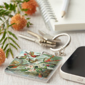 Ernst Haeckel Hummingbird - Kunstvormen van Natuur Sleutelhanger (Voorkant Rechts)