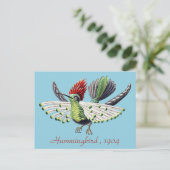 Ernst Haeckel Kleurrijke  kolibrie Briefkaart (Staand voorkant)