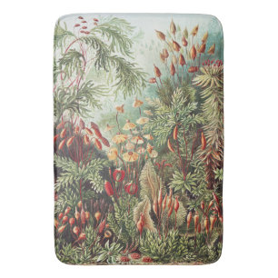 Ernst Haeckel Mos Natuurprint Donkere Academica Badmat