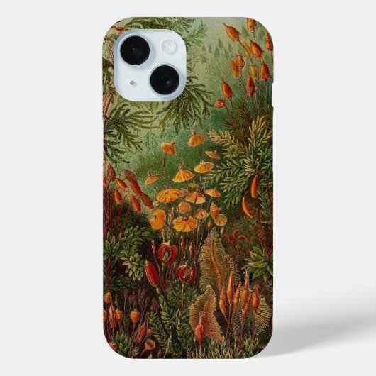 Ernst Haeckel Muscinae illustratie Case-Mate iPhone Case (Achterkant)