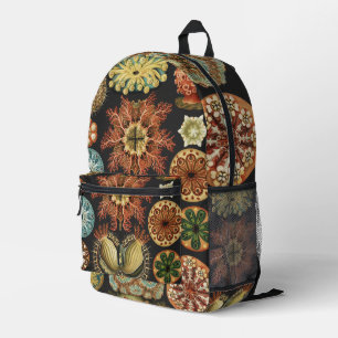Ernst Haeckel Nautisch Zeeleven Art Collage Bedrukte Rugzak
