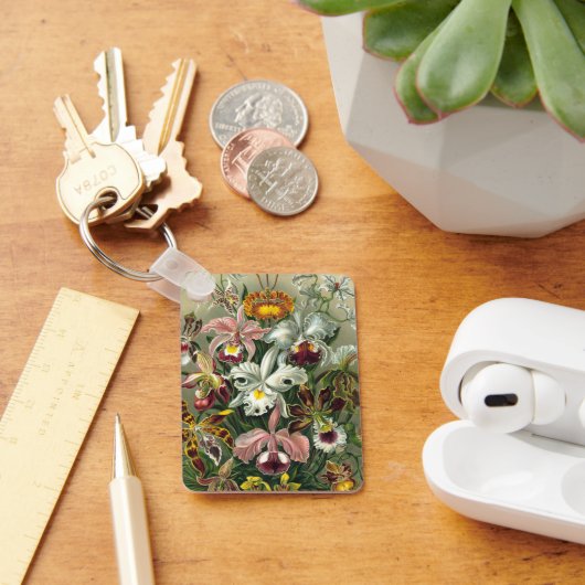  Ernst Haeckel Orchideeën, regenwoudbloemen Sleutelhanger (Bureau)