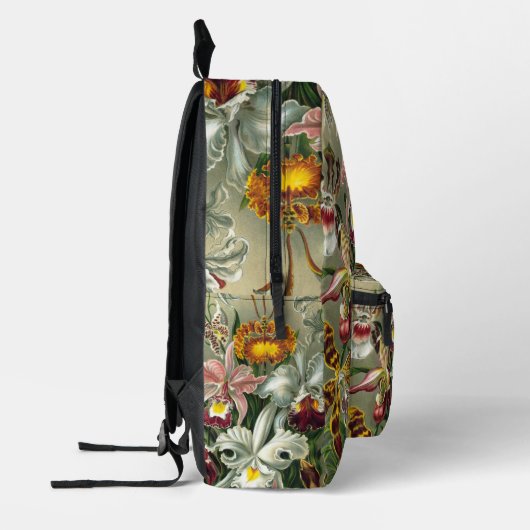 Ernst Haeckel Orchids, regenwoudbloemen Bedrukte Rugzak (Links)