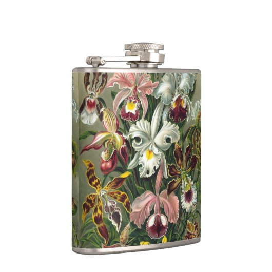 Ernst Haeckel Orchids,  regenwoudbloemen Heupfles (Rechts)