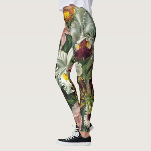 Ernst Haeckel Orchids, regenwoudbloemen Leggings (Links)