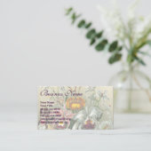 Ernst Haeckel Orchids,  regenwoudbloemen Visitekaartje (Staand voorkant)