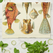 Ernst Haeckel Ostraciontes boxfish cowfish Theedoek (Gevouwen)