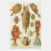 Ernst Haeckel Ostraciontes boxfish cowfish Theedoek (Verticaal)