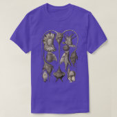 Ernst Haeckel Peridinea Plankton Wenge T-shirt (Design voorkant)