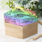 Ernst Haeckel Rainbow met gekleurd Poster Afdrukk Tissuepapier