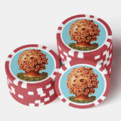 Ernst Haeckel Rode Koraal Zeevaart Zeeleven Poker Chips (Opstapeling)
